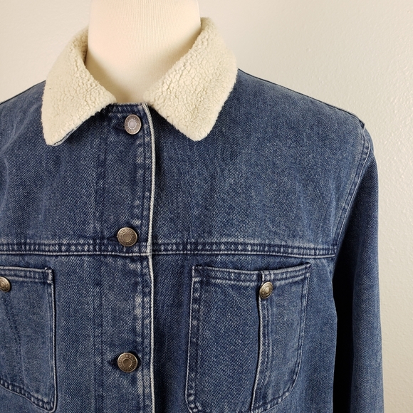 Lauren Denim Chore Jacket | Vintage Denim Coat - Picture 6 of 12